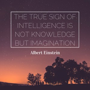 Einstein-the true sign of intelligence is not knowledge but imagination
